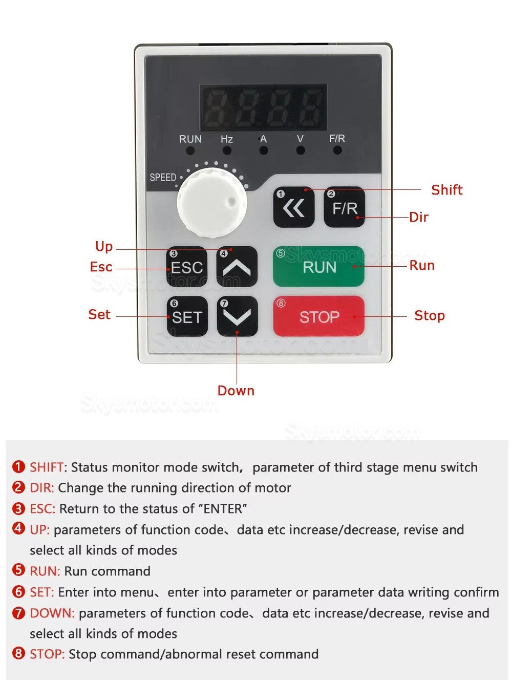 2.2KW VFD可変周波数ドライブH100-2.2C2/S2 /T4 110V/220V/380V